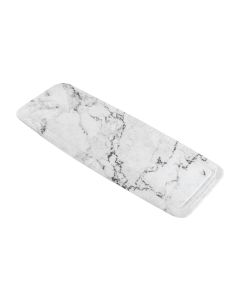Kleine Wolke Badewanneneinlage Marble 36 x 92 cm, Grau-Marmor/Weiss