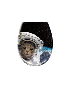 Kleine Wolke Toilettensitz Cosmo Cat mit Absenkautomatik, Mehrfarbig