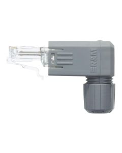 R&M Stecker FM45 Cat. 5e, 90°, 1 Stück, Grau