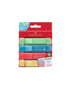 Faber-Castell Textmarker Pastell 4er Etui