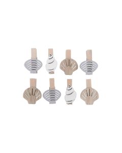 Rico Design Dekoklammer Muscheln 8 Stück