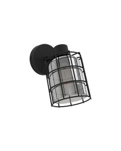 EGLO Leuchten Wandleuchte CONSACA 1x E27 Schwarz