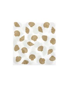 Rico Design Papierservietten Muscheln 3-lagig 33 cm x 33 cm, 20 Stück