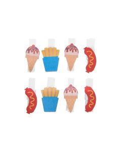 Rico Design Dekoklammer Snacks 8 Stück