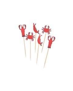 Rico Design Einweg-Party-Piekser Meerestiere 6 Stück Weiss