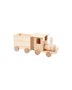 Creativ Company Holzartikel Holzzug mit Anhänger 2 Stück
