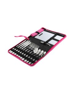 KOOR Outdoor-Besteck-Set 4 Personen, Rosa