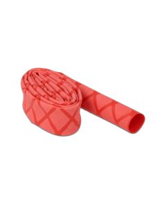 Delock Schrumpfschlauch X-Muster rutschfest 1 m x 15 mm Rot