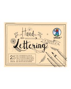 URSUS Zeichenblock Handlettering A6, 210 g/m², 25 Blatt, Creme