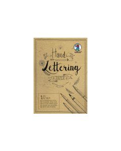 URSUS Zeichenblock Handlettering A4, 190 g/m², 10 Blatt, Braun