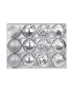 INGES CHRISTMAS DECOR Weihnachtskugel White Chritsmas Ø 6 cm 12 Stück