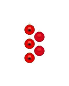 INGES CHRISTMAS DECOR Weihnachtskugel Merry Red Ø 3 cm 24 Stück