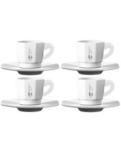 Bialetti Espressotasse 80 ml, 4 Stück, Weiss