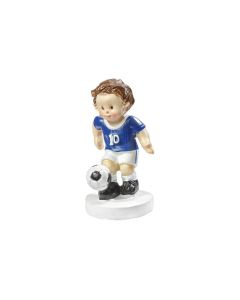 HobbyFun Mini-Figur Fussballer Blau/Weiss, 5 cm