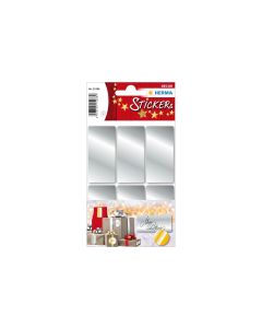 Herma Stickers Weihnachtssticker 2.6 cm x 5.4 cm 3 Blatt à 6 Sticker, Silb.