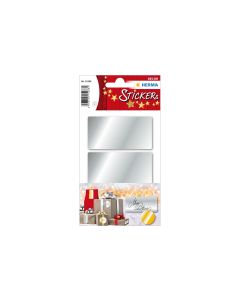 Herma Stickers Weihnachtssticker 3.4 x 6.7 cm 3 Blatt à 3 Sticker, Silber