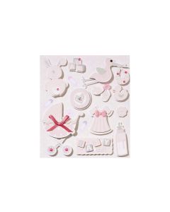 HobbyFun 3D-Sticker Babygirl 1 Blatt