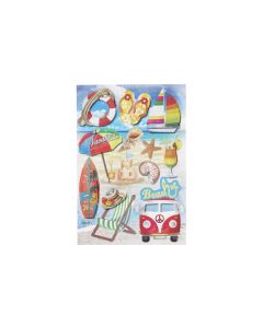 HobbyFun Motivsticker Beach 1 Blatt