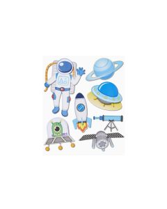 HobbyFun 3D-Sticker Raumfahrt 1 Blatt