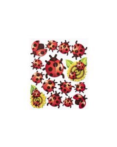 HobbyFun 3D-Sticker Marienkäfer 1 Blatt