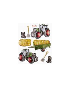 HobbyFun 3D-Sticker Traktor 1 Blatt