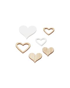 HobbyFun Streudeko Herzen 12 Stück