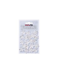 HobbyFun Streudeko Florella 20 Stück, Weiss