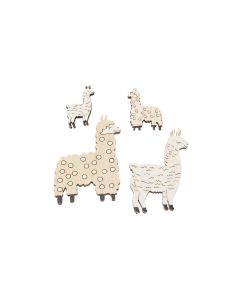 HobbyFun Streudeko Lama 4 Stück