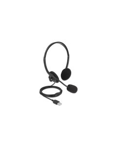 Delock Headset USB Stereo für PC und Notebook – Ultra-Leicht