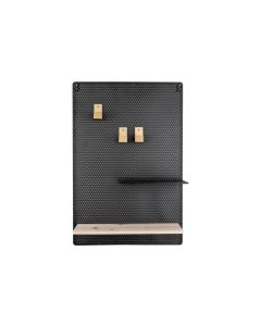 present time Memotafel mit Ablagen 52 x 34.5 cm, Schwarz
