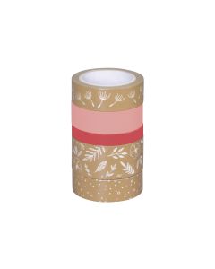 Heyda Washi Tape Natur Blätter Rosa