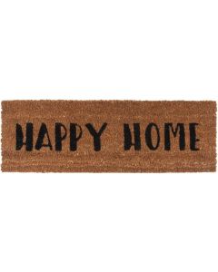 present time Fussmatte Happy Home Schwarz 75 cm x 26 cm