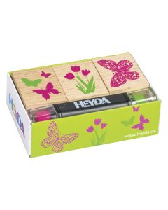 Heyda Stempelset Frühling 8 x 4.5 x 2.5 cm