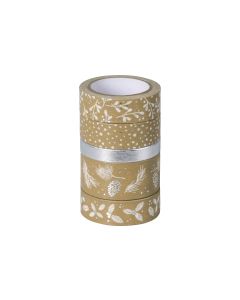 Heyda Washi Tape Nature Silber