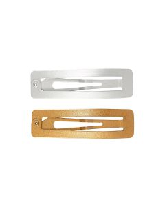 Creativ Company Haar-Clip 5.8 x 1.6 cm 4 Stück, Gold/Silber