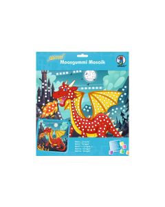 URSUS Moosgummi-Set Glitter Drache, Mehrfarbig