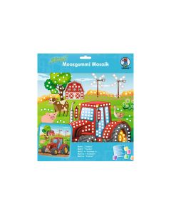 URSUS Moosgummi-Set Glitter Traktor, Mehrfarbig