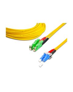 Lightwin LWL-Patchkabel Singlemode, LSH/APC – LC, OS2, Duplex, 2 m