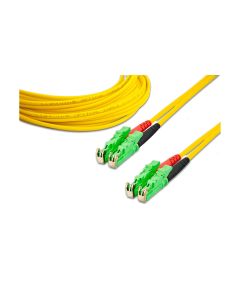 Lightwin LWL-Patchkabel Singlemode, LSH/APC-LSH/APC, OS2, Duplex, 1 m