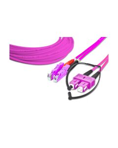Lightwin LWL-Patchkabel Multimode LSH – SC, OM4, Duplex, 10 m