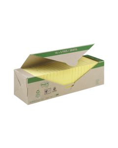 Post-it Notizzettel Post-it Recycling Gelb, 7.6 cm x 7.6 cm