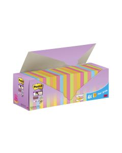 Post-it Notizzettel Z-Notes Super Sticky Mehrfarbig, 7.6 x 7.6 cm