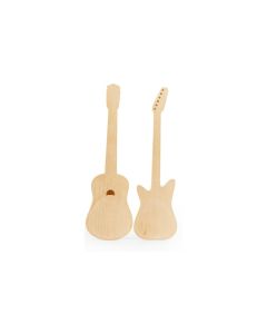 Kikkerland Salatbesteck Gitarre Hellbraun