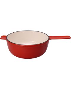 Kisag Fondue-Caquelon mit Stiel Rot