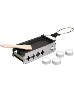 Kisag Teelicht-Raclette Candle light to go Silber