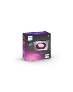 Philips Hue Einbauspot White & Color Ambiance, Centura, Silber, Eckig