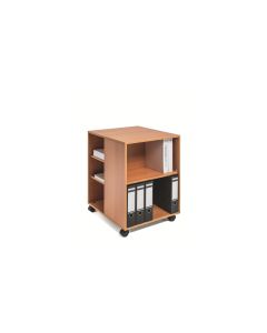 DURABLE Multifunktionswagen 74/59 3-seitig offen, 6 Böden, Braun