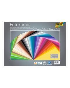 Folia Fotokarton 50er Pack sortiert Mehrfarbig