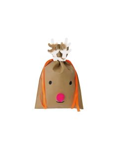 Rico Design Geschenktüte Rentier 30 x 45 cm, Dunkelbraun