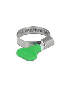 Delock Schlauchschellen-Set Edelstahl 400 SS 20-35 mm, Grün 5 Stück